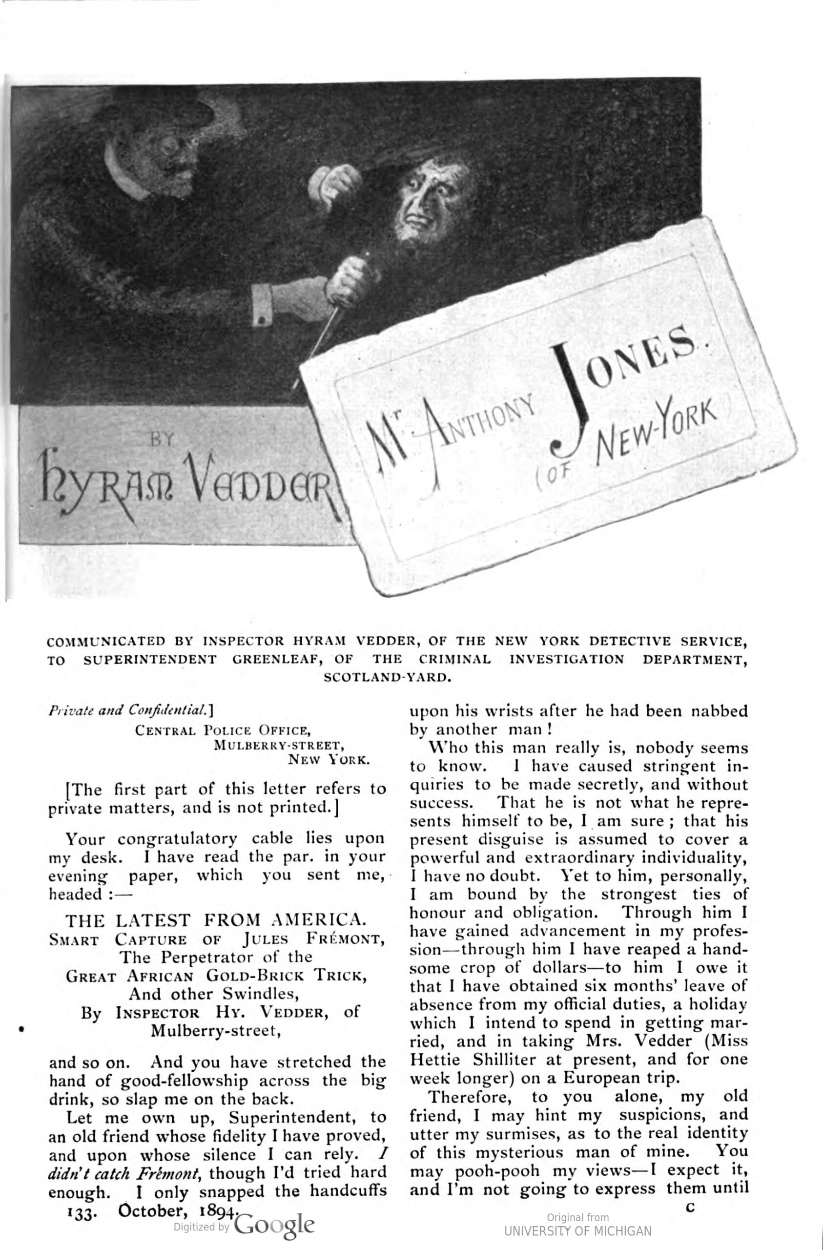 Mr. Anthony Jones of New York