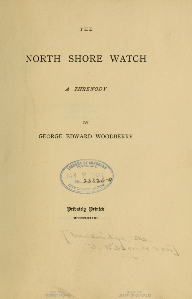 The North Shore Watch: A Threnody