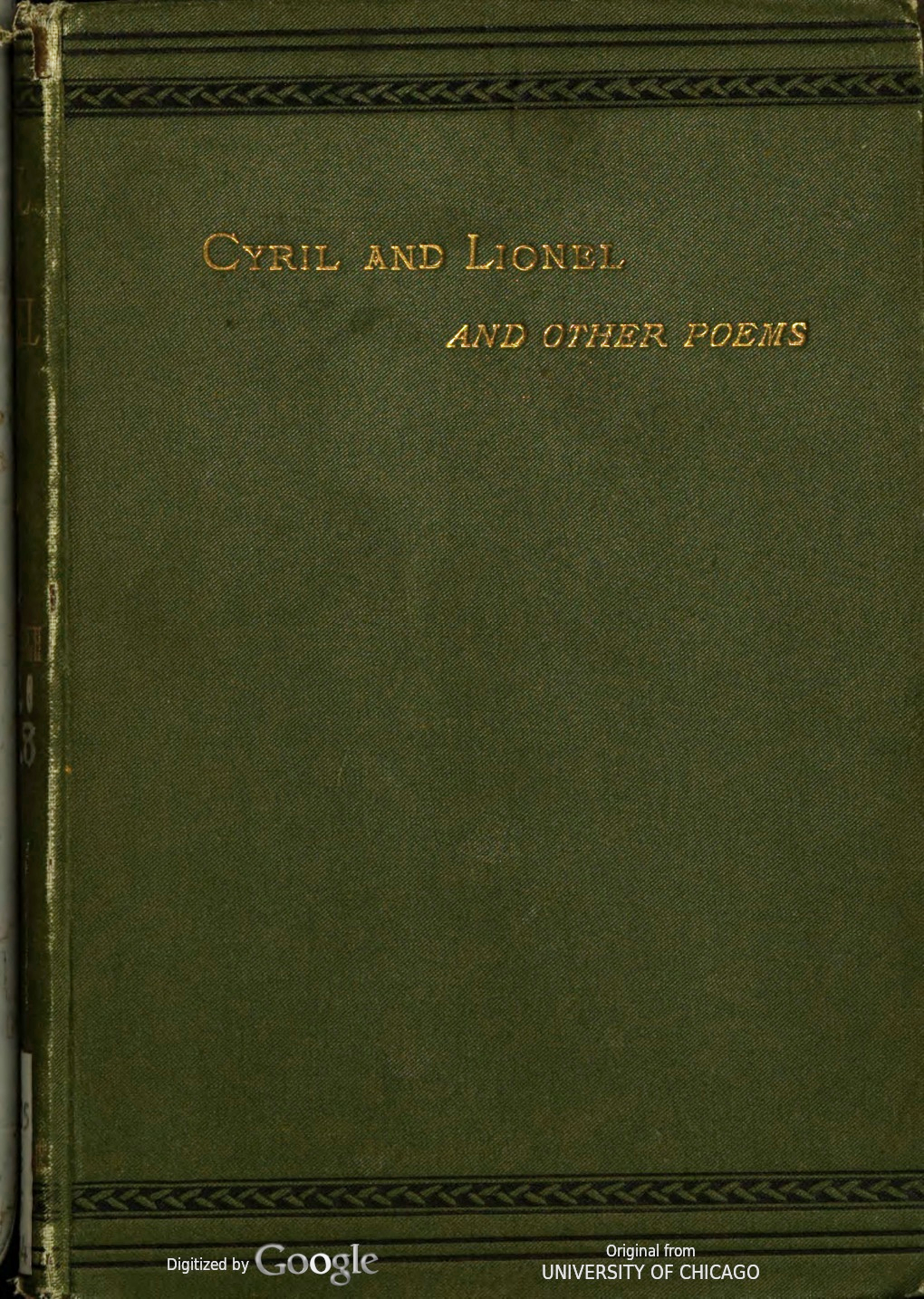 Cyril and Lionel, and Other Poems