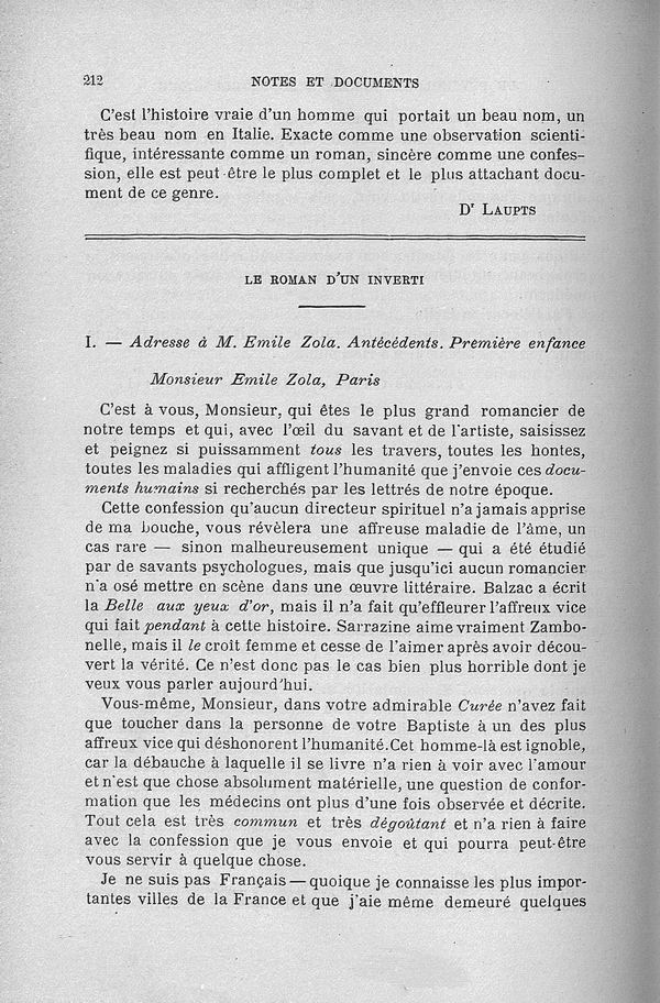 Roman d’un Inverti