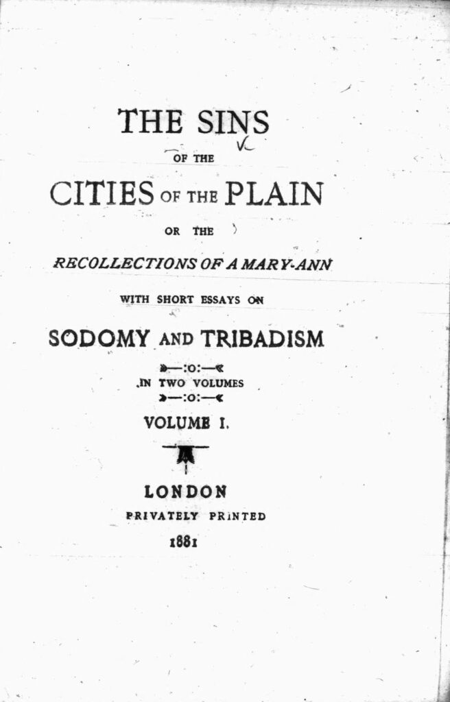 The Sins of the Cities of the Plain